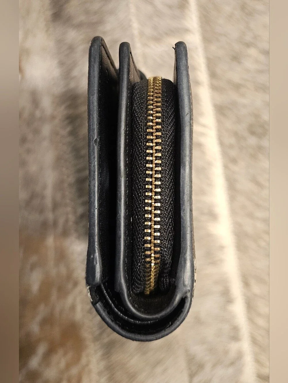 COACH Black "Spooky Eyes" Compact Wallet - Picture 6 of 9